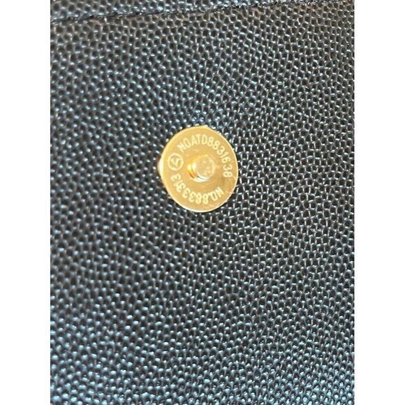 NOATD Purse Black Leather Cat Gold Jewels Metal Snaps Preppy 80s Retro Cute - Picture 7 of 14